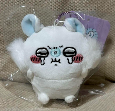 Chiikawa momonga pun angry Mascot stuffed toy plush doll keychain