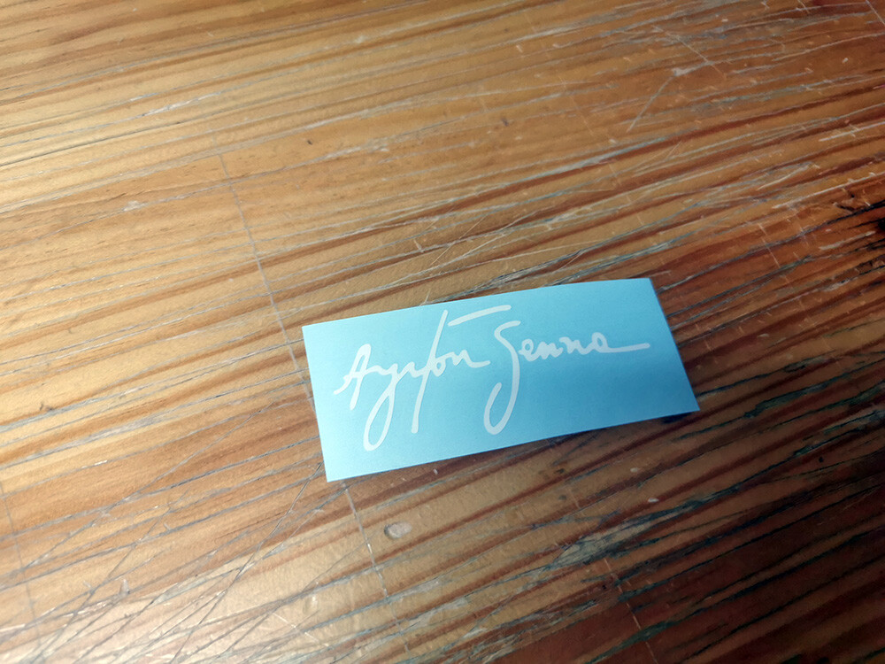 Ayrton Senna signature signature decal vinyl stickers stickers ステッ | eBay