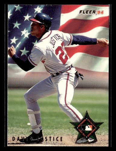 David Justice #42 1994 Fleer All Stars card