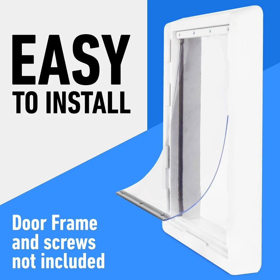 Solapa de puerta de repuesto extra grande para perros para productos para mascotas Ruff Weather 9,75 x 17 Foto 3 de 4