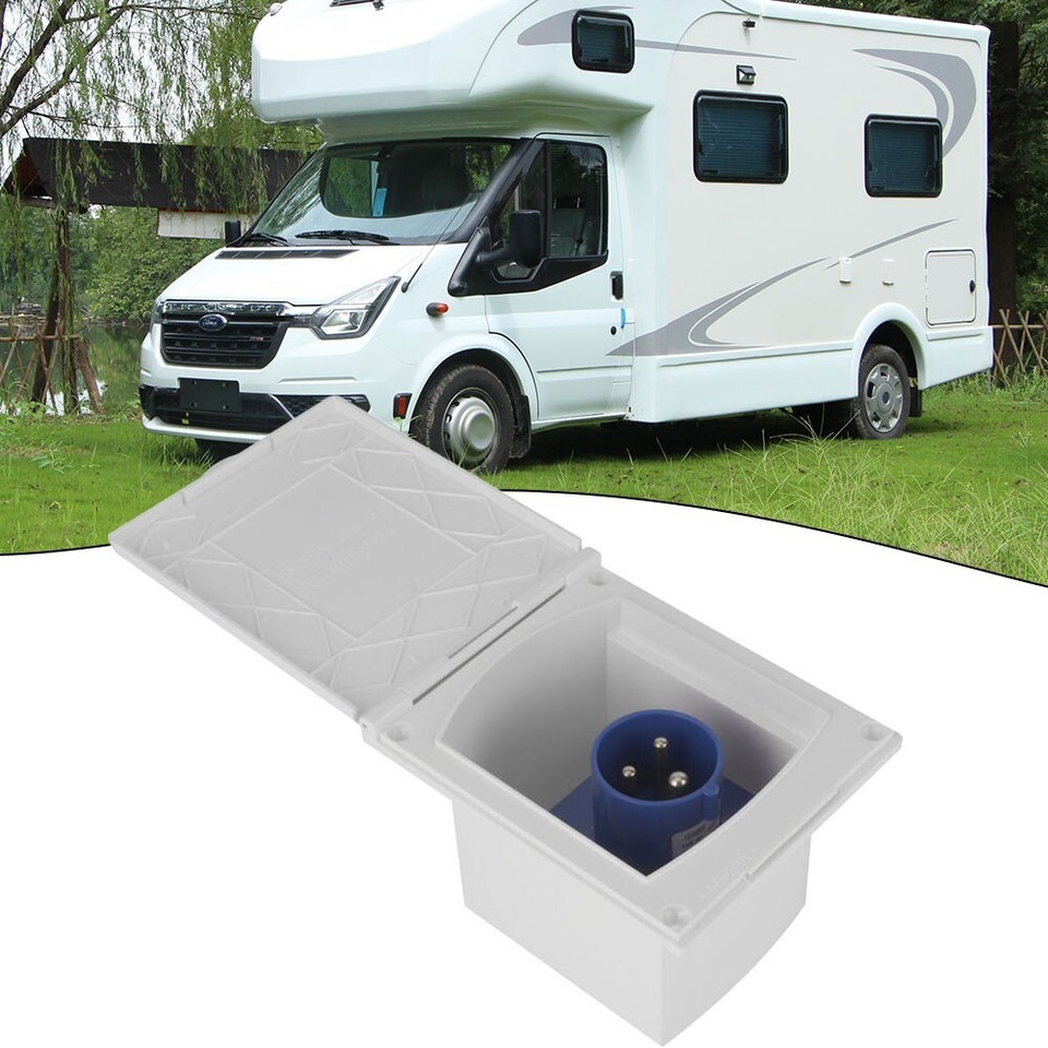 Practical External Plug Socket Parts 230V Accessories Caravan Fittings