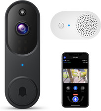 1080P Video Doorbell Camera, Smart Human Detection, Cloud Storage, Chime Include