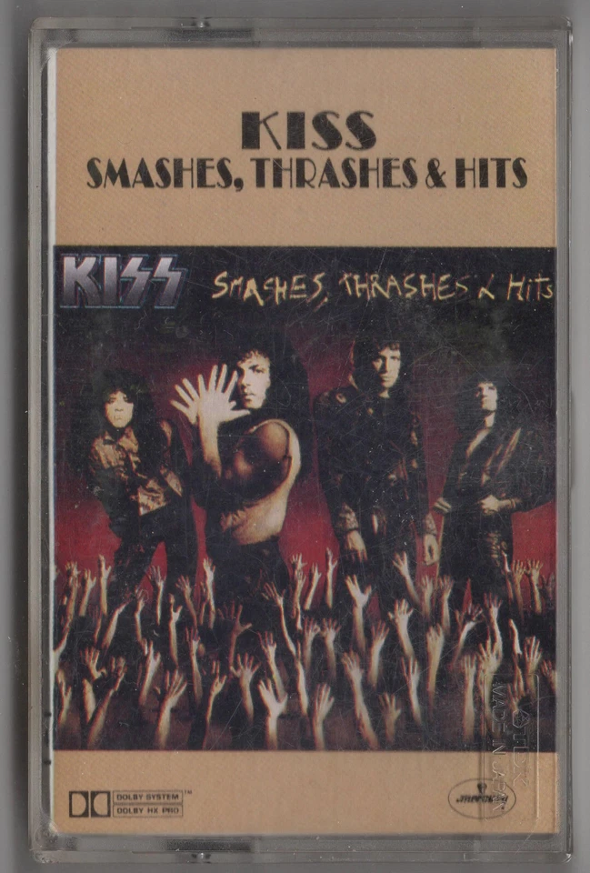 1988 MUSIC AUDIO CASSETTE TAPE - [ALBUM: SMASHES, THRASHES & HITS] GROUP: KISS - Image 2 of 4