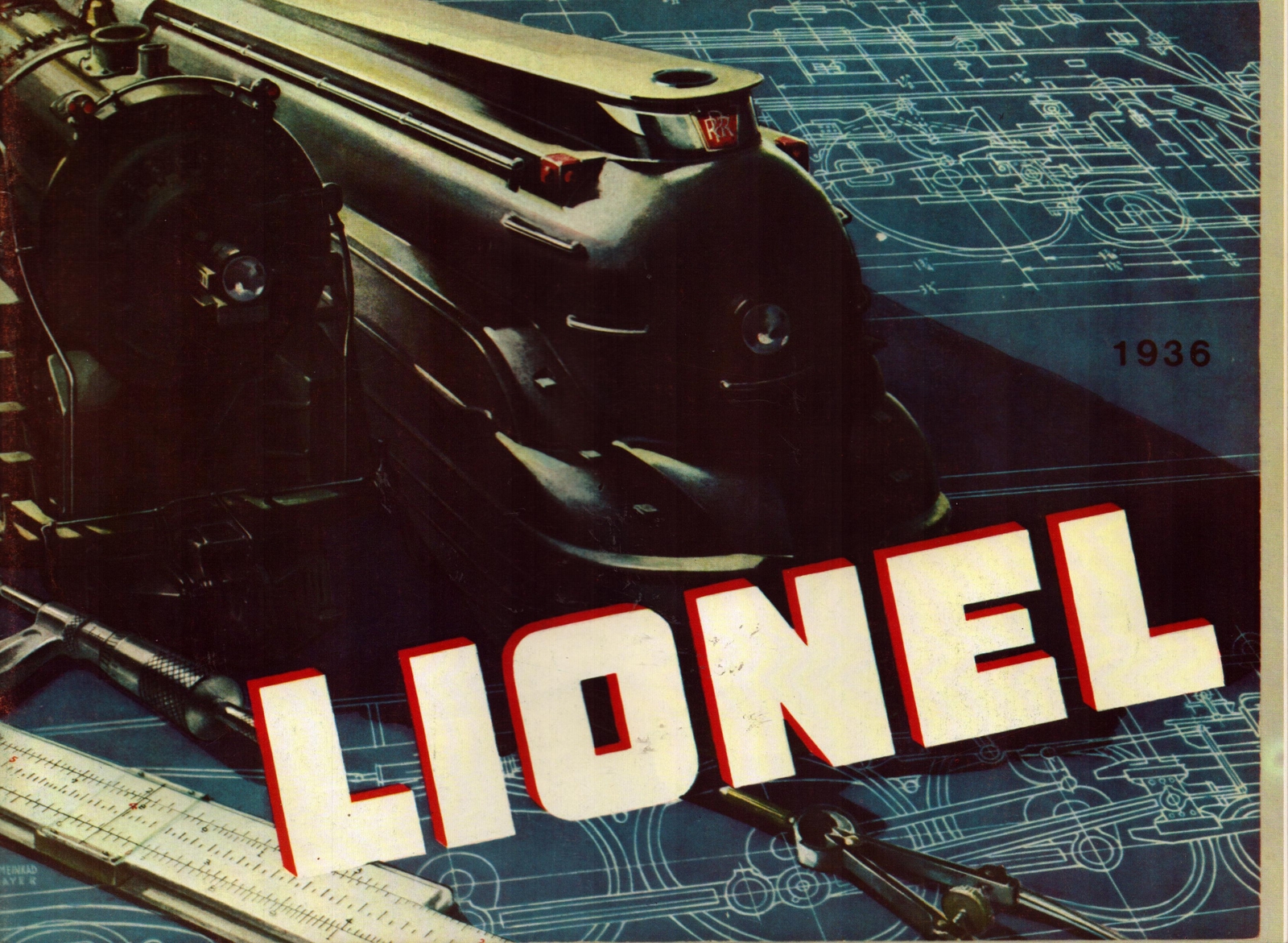 Lionel Electric Toy Trains 1936 Reproduction Catalog Full Color Locomotives