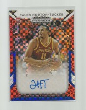 2019-20 Prizm Draft TALEN HORTON-TUCKER RC Red White Blue Prizm Autograph 41/99