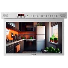 SYLVOX 15.6" Smart Under Cabinet TV For Kitchen 360  Rotation Android 11.0