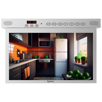 15.6'' Smart Kitchen TV,Voice Assistant, Mirroring Cast, Noise Reduction