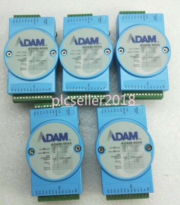 1PCS USED Advantech ADAM-6024 12-way Ethernet module MODBUS/TCP