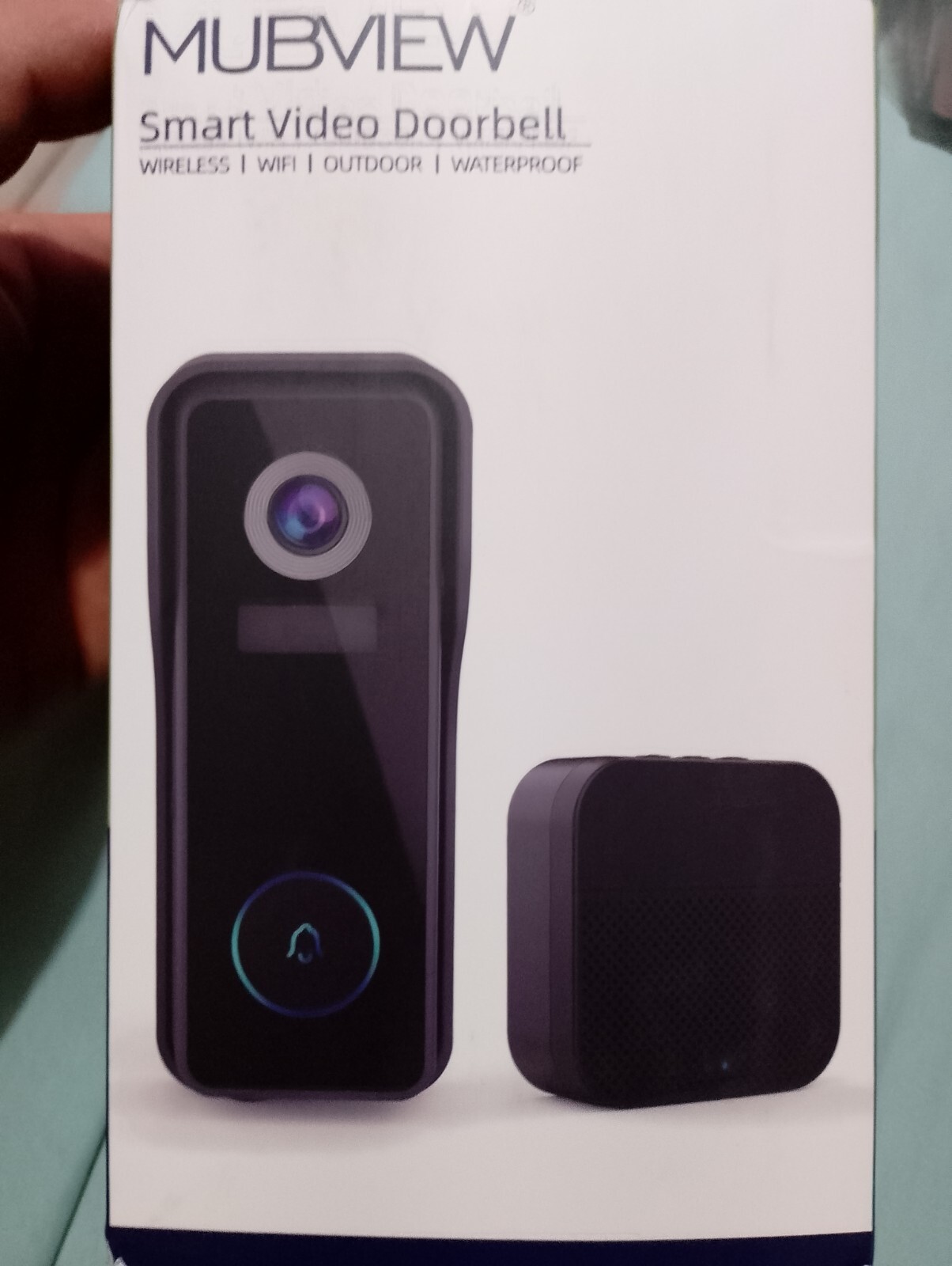 Mubview BellJ7 Smart Video Outdoor WiFi Doorbell Waterproof, W/indoor