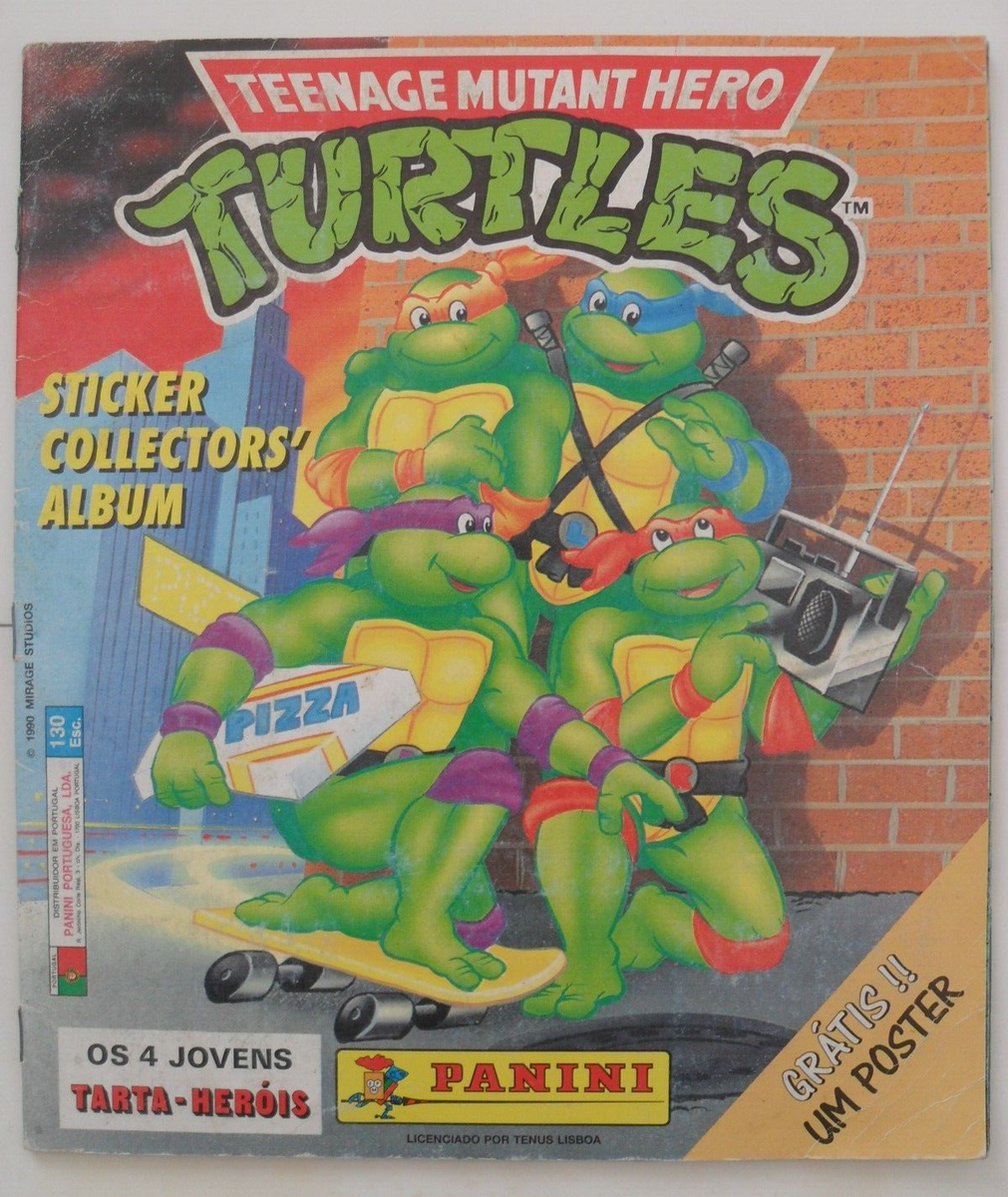1990 TMNT Teenage Mutant Hero Turtles Complete Sticker Album