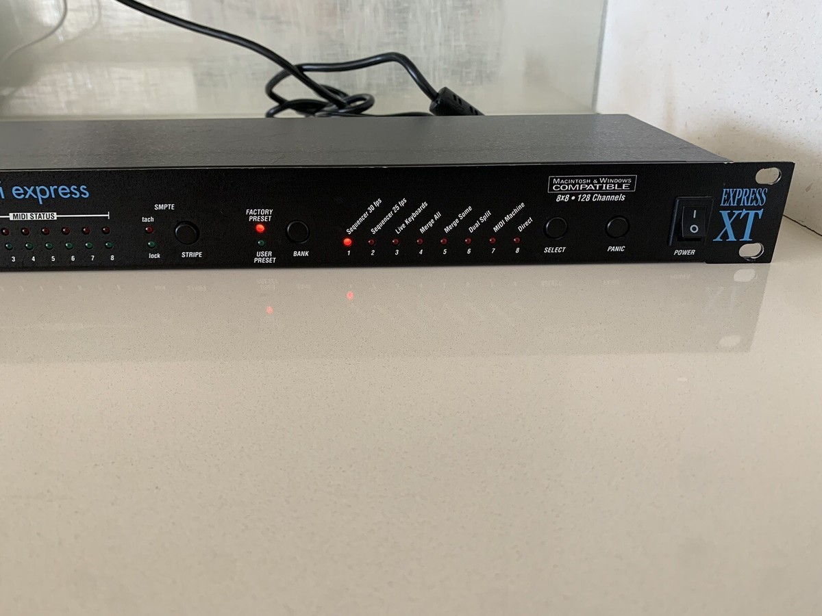Motu midi Express XT MIDI Interface - 8X8 -128 channels