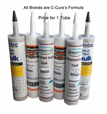 C-Cure Caulk  Non Sanded 986 Siliconized Acrylic Latex Caulk