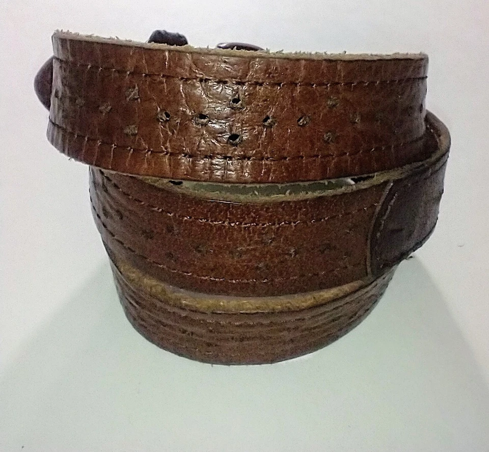 Cinturón De Colección Para Mujer Abercrombie & Fitch Marrón Cuero Suave Talla: S Puntada Perforada Foto 4 de 4