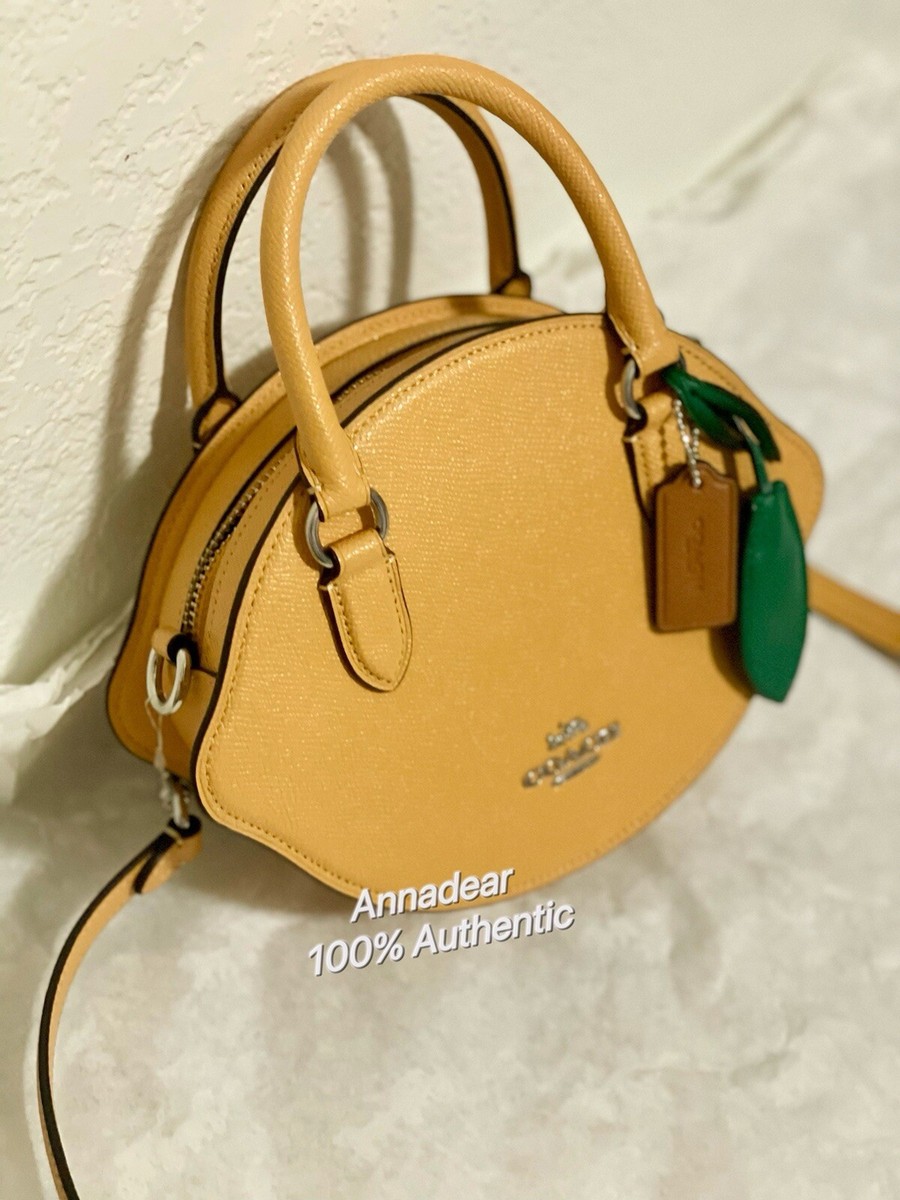 Coach Lemon Crossbody Bag Shoulder Leather CR251 NWT Honeycomb | eBay