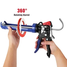 WORKPRO Caulking Gun Smooth Round Rod  Adjustable Thrust Ratio Hand Silicone Gun