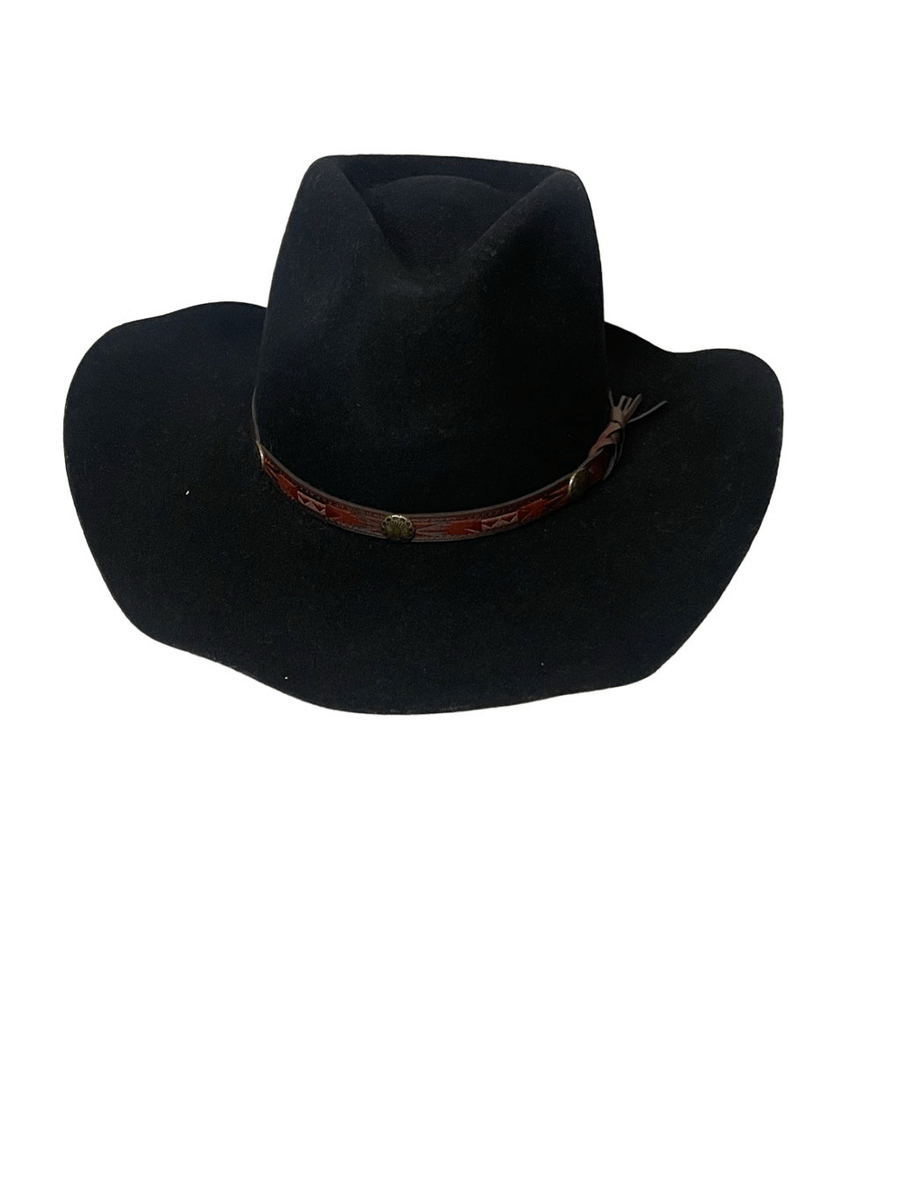 Beaver Brand Men's Western Wool Fur Felt Cowboy Hat Size 7 1/8 | eBay