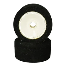 BSR Racing 2pc 1/12 Front Purple Dot Foam Mounted Tires on White Wheels BXRF1219