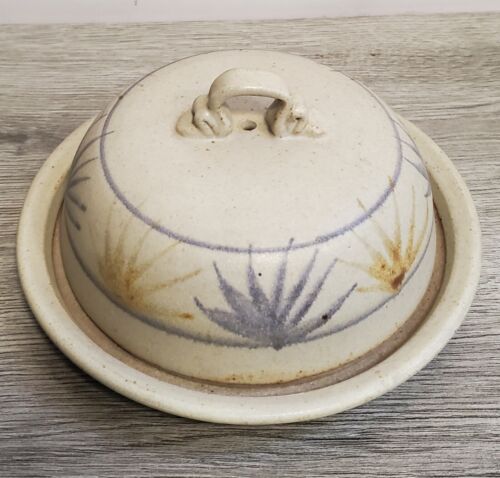 Winton Pottery Marg Hall Scotland Studio Pottery Stoneware Cheese Dish / Dome - Picture 3 of 10