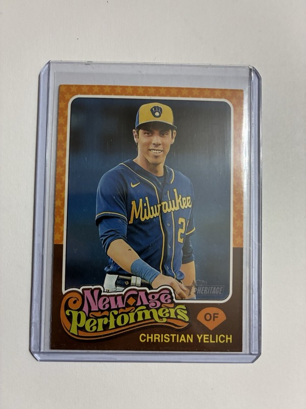 2024 Topps Heritage - New Age Performers Christian Yelich #NAP-17