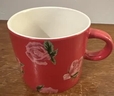 Target’s Threshold “ You Are Loved” 160z Red Mug With Pink Roses