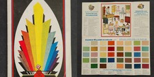1938? vintage SHERWIN-WILLIAMS enameloid PAINT SAMPLE AD brochure