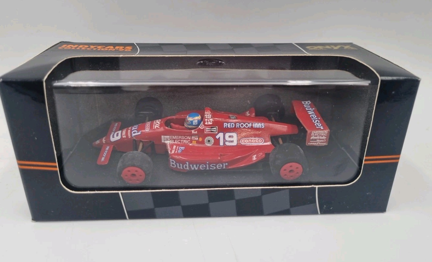 ONYX Indycar Collection '90 Model Cars 1:43 064 Budweiser Lola RAUL BOESEL