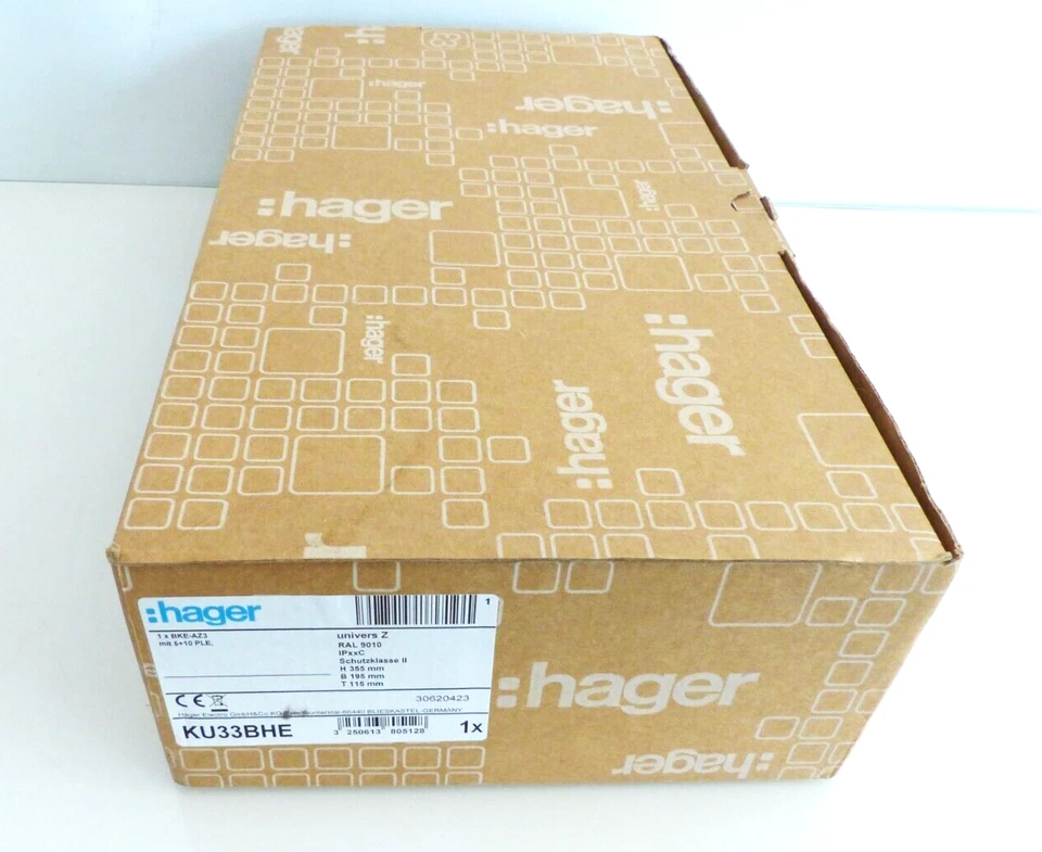 Hager KU33BHE eHZ Adapter mit RfZ 3 phasig univers Z BKE-AZ3 NEU #7 FL - Bild 1 von 1