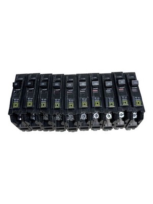 Square D QO120, 20A 1-Pole Circuit Breaker (LOT OF 10)  Fast Shipping 