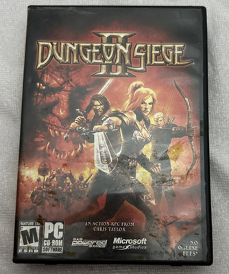 Dungeon Siege II 2 PC CD-ROM Game Action RPG 2005 Microsoft Serial Key