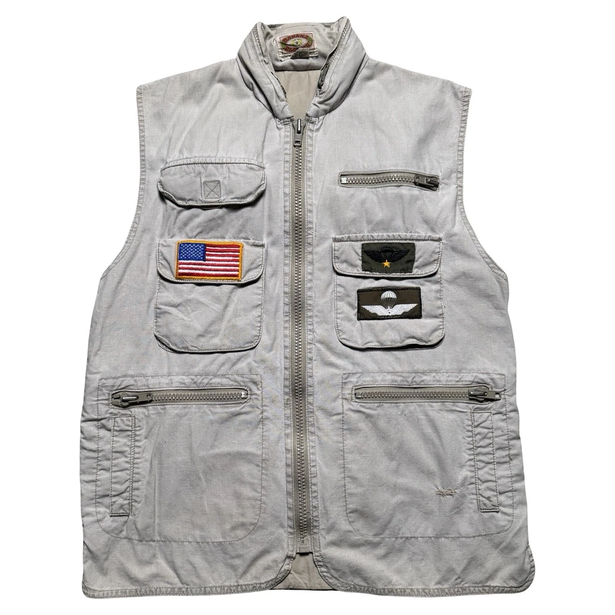 Gilet Safari Vintage Banana Republic Homme Taille L – Coton, Utilitaire, Occasion Bon état
