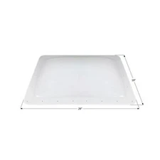 ICON 14402 RV Skylight - SL1525 White Outer Dimension: 29" x 19"