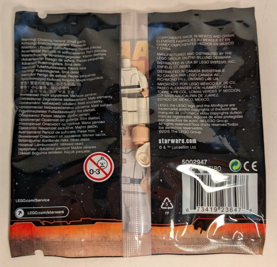 Lego Star Wars: Admiral Yularen Polybag Minifigura #5002947 Novo/selado - Imagem 2 de 2