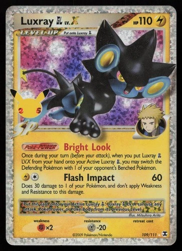 Luxray GL LV.X 109/111 Celebrations: Classic Collection Pokemon NM