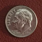 2017 D  Roosevelt Dime - very nice, actual coin - Free shipping.