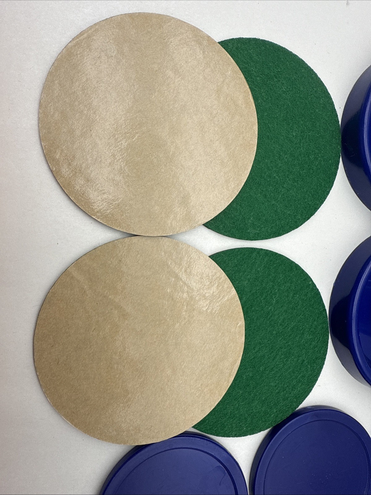 Air Hockey Pushers and Air Hockey Pucks, Goal Handles Paddles Accessories Blue..