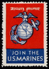 Vintage Circa 1942&ndash;45 US Poster Stamp  "Always Faithful" Join The U S Marines