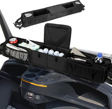 Golf Cart Front Storage Basket with Insulated Cup Holders, No Drilling