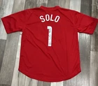 Hope Solo Signed Custom Team USA Women's Soccer Jersey 2015 WC Champs Schwartz