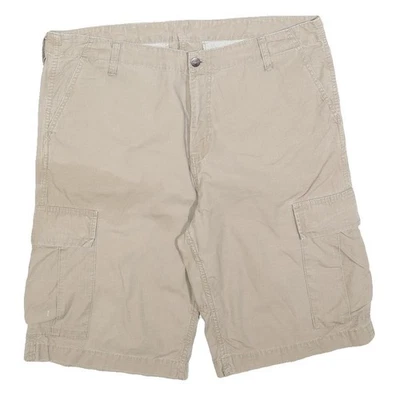 CARHARTT Hommes Short Beige Cargo Uni XL W38 Vêtement de Travail Décontracté Été - Photo 1/4