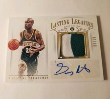 2014-15 National treasures Gary Payton /10 patch auto flawless Lasting Legacies