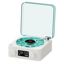 Retro Alarm Clock Record Player Bluetooth Audio High Quality Small5609