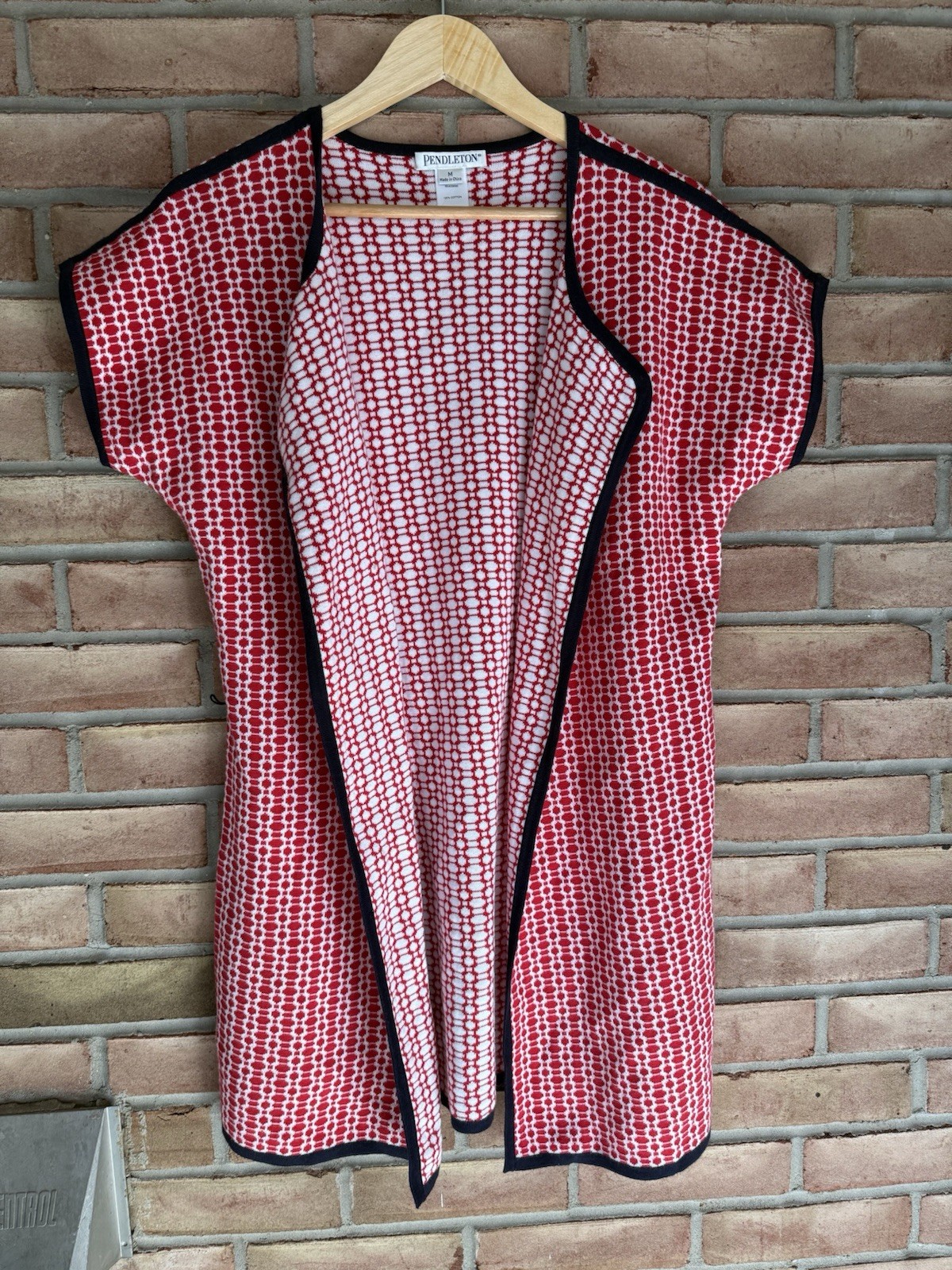 Pendleton Women’s Reversible Open Sweater Vest Tu… - image 2