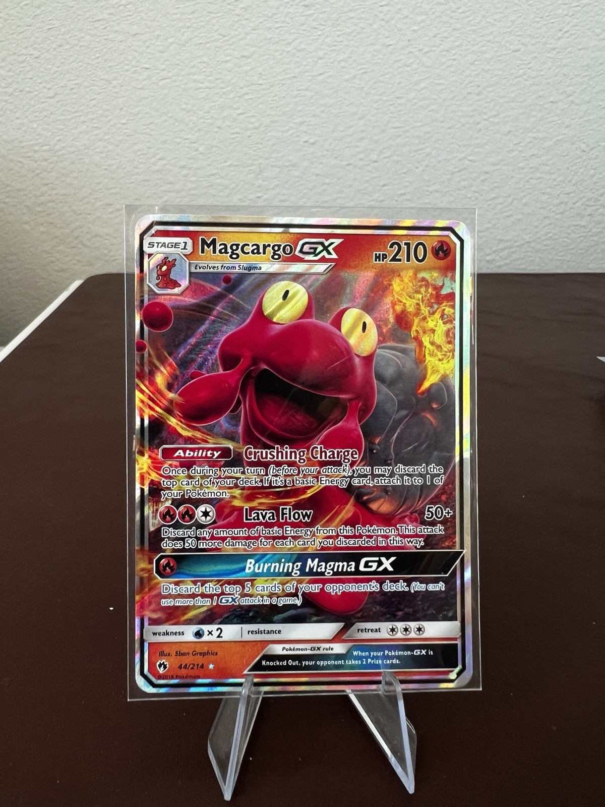 Pokemon - Magcargo GX - 44/214 - Lost Thunder - Holo - Ultra Rare