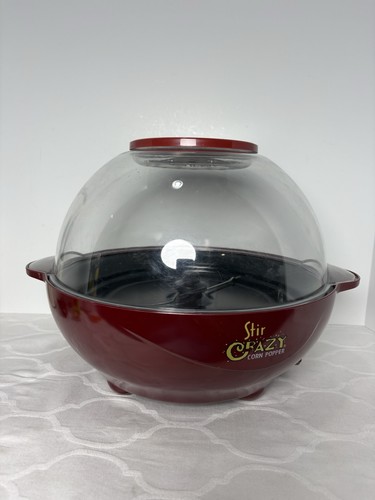 Vintage BACK TO BASICS Stir Crazy Electric Popcorn Corn Popper 6QT#PC17583 Works