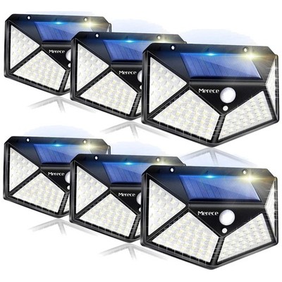 Ultra-Bright 100 LED Solar Lights -  Waterproof 6 Pack