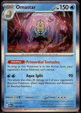 Omastar 139/165 Rare 151 Pokemon Holo Near Mint