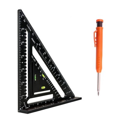 Foldable Carpenter Square 7 inch Angle T-Ruler Multi-Purpose Carpenter Tools,...