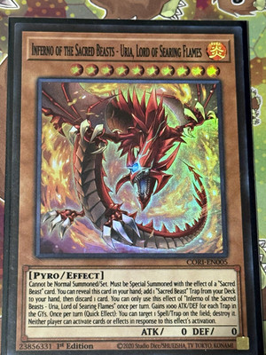Inferno of the Sacred Beasts - Uria (Super Rare) CORI-EN005 Near Mint