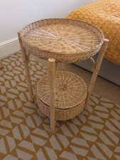 IKEA Tolkning Wicker Table x 2 with Storage
