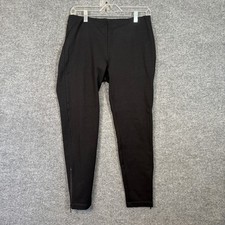 Eileen Fisher Pants Womens Small Black Zip Ankle Pants Stretch Tapered Normcore